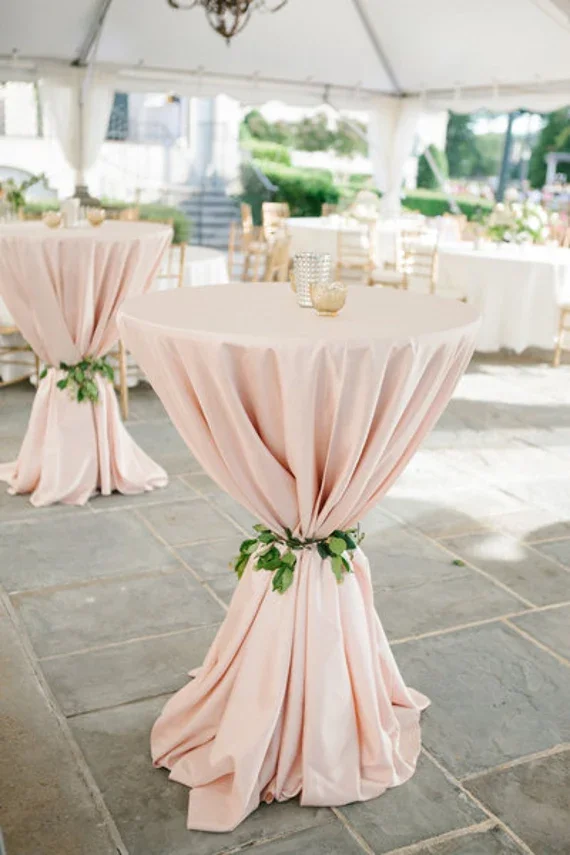 Cocktail Table Cloths Blush