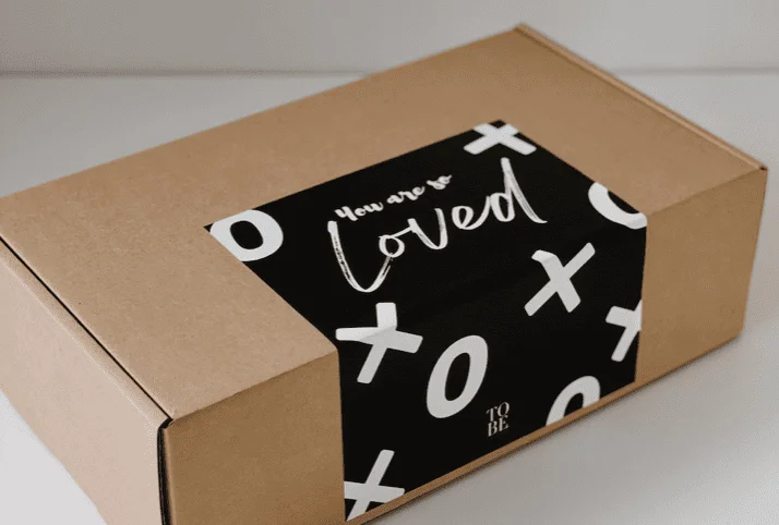 Large Brown Gift Box - BLACK
