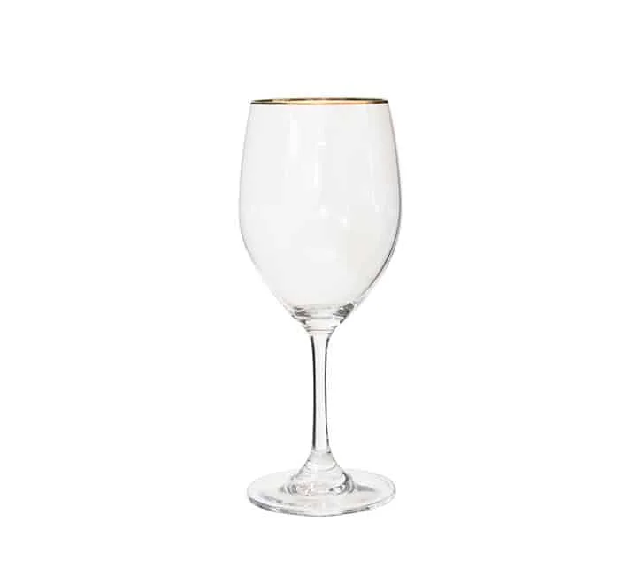 Wine Glasses | Gold Rim