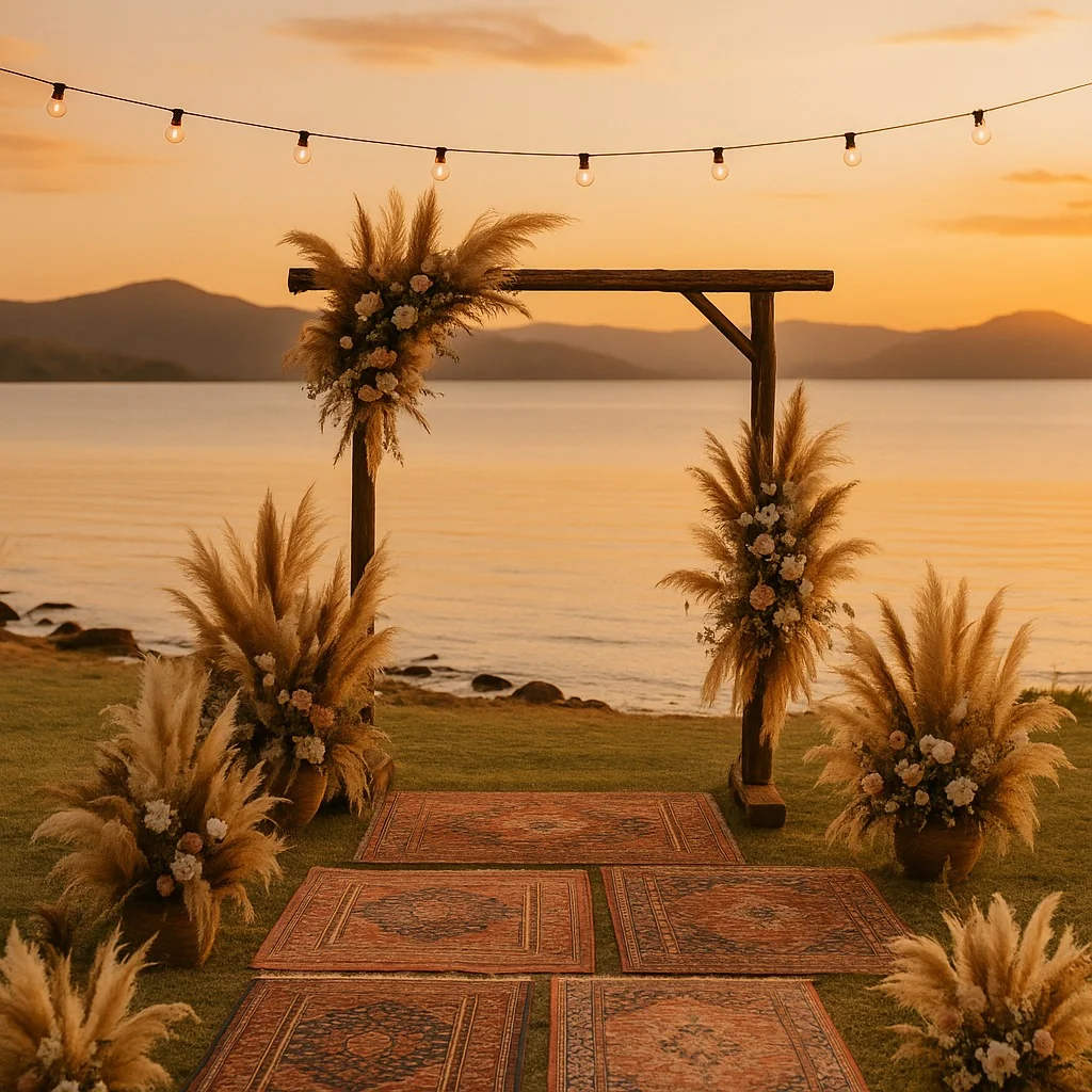 Inside a Boho-Chic Wedding at Lake Kariba (Complete With Flower Crowns!)