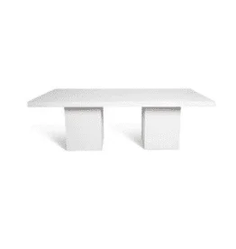 White Table plain