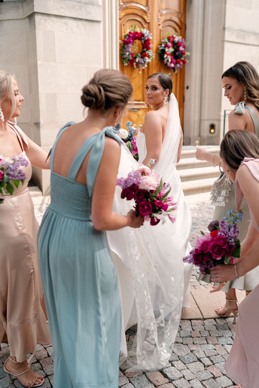 bridesmaids at meridian house wedding